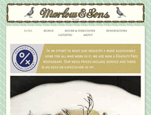 Tablet Screenshot of marlowandsons.com